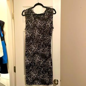 Alfani leopard print sleeveless dress, size large.